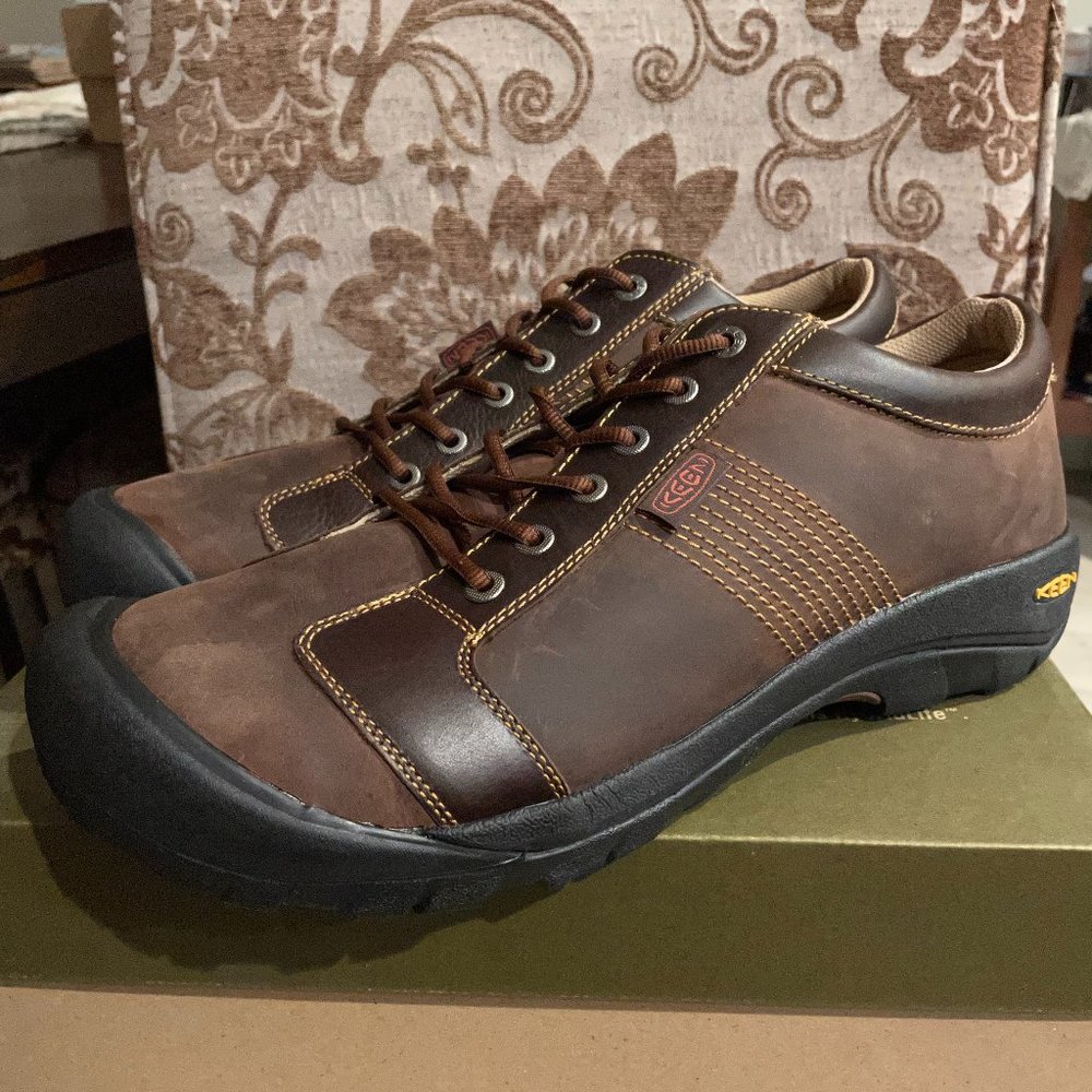 NEW Keen Austin Potting Soil 1002994 Casual Leather Oxford Shoes Size 17 Mens